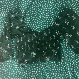 Cropped Pacsun Bohemian Green Top Size Small